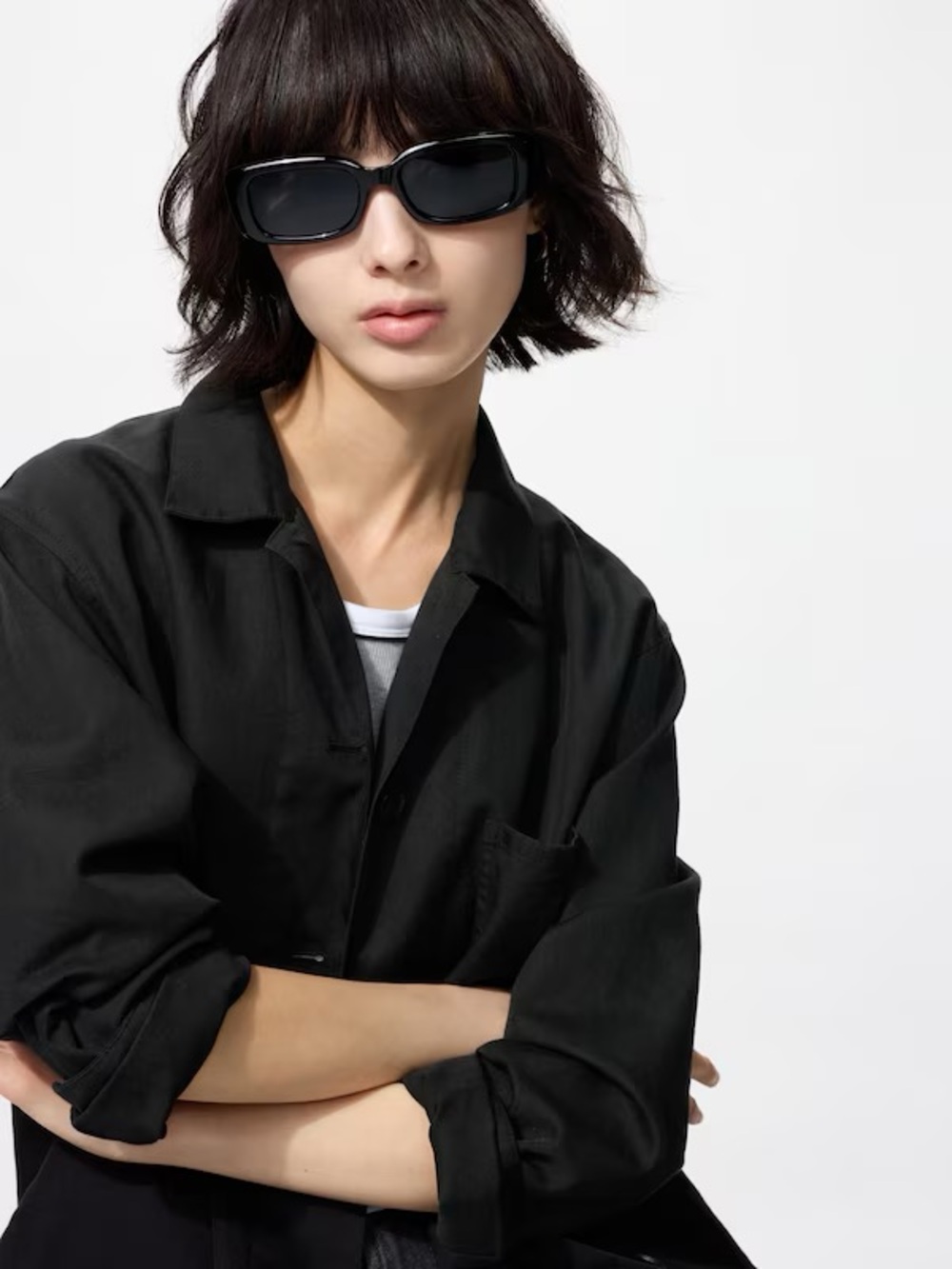 NWT: Uniqlo Rectangle Unisex Sunglasses Narrow Type